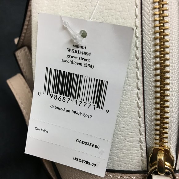 NWT Kate Spade Grove Street Sammi Leather Backpack
